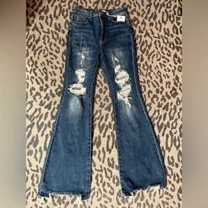 Risen flare jeans